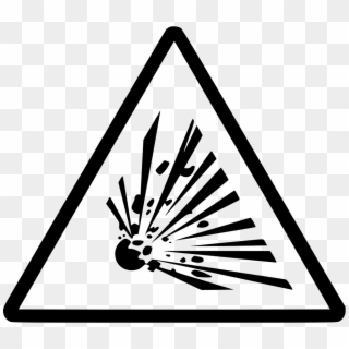 Explosive Bomb Volatile Mine Comments - Risk Of Explosion Sign Clipart