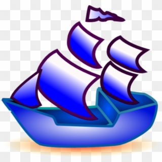 Sail Ship Icon Vector Clip Art - Animated Pic Of Ship - Png Download