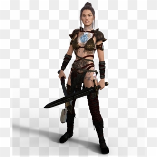 Woman Warrior Amazone Heroine Png Image - Femme Heroine Clipart