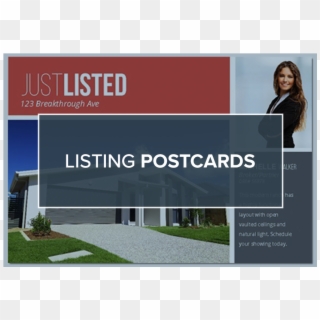 Just Listed Realty Postcards Clipart