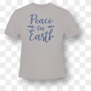 Peace On Earth T-shirt - Active Shirt Clipart