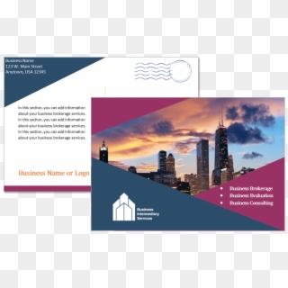 Business Broker Postcard Template - Chicago Clipart