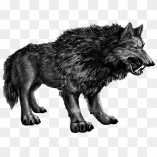 The Smaller Wolf Snarls At Obrien, Perhaps Because - Dire Wolf D&d Art Clipart