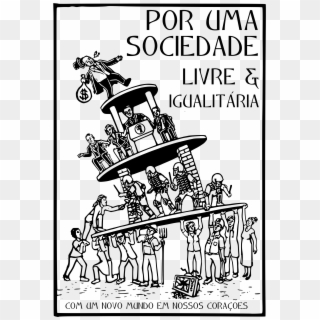 This Free Icons Png Design Of Por Uma Sociedade Livre - Political Cartoon Of Totalitarianism Clipart