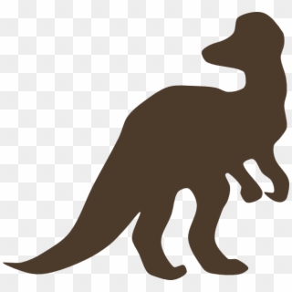 Brown Cory Dino Svg Clip Arts 600 X 563 Px - Dinosaur Silhouette - Png Download
