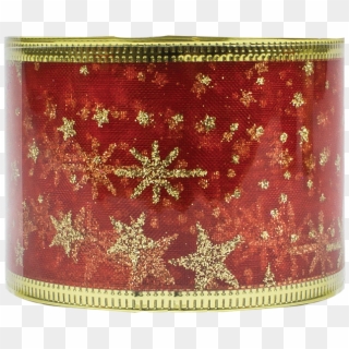 Red Christmas Wired Ribbon 5cm X - Cross-stitch Clipart