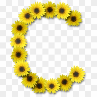 Você Será Avisado De Todos Os Novos Alfabetos Postados - Alfabeto Sunflowers Png Clipart