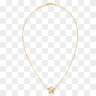 Necklace 18k Yellow Gold And One Mother‑of‑pearl Cabochon - Necklace Clipart