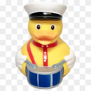 Marching Band Drummer Rubber Duck - Rubber Duck Drummer Clipart