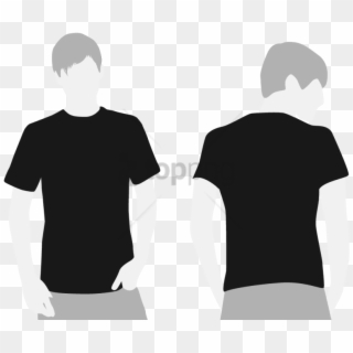 Free Png T Shirt Front And Back Png Images Transparent - Black T Shirt Template Png Clipart