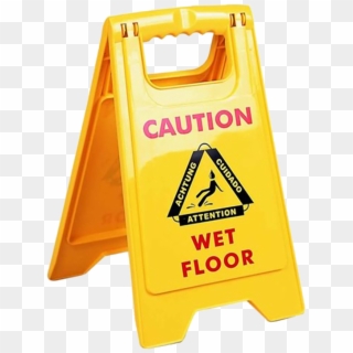 42cm Height Small Waring Sign Caution Wet Floor - Sign Clipart