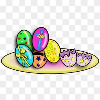 Easter Egg Color Spring Eat Happy Power Joy Clipart
