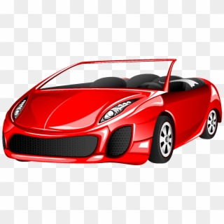 Elemento De Carro Esportivo Vermelho Dos Desenhos Animados - รถ การ์ตูน สี แดง Clipart