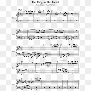 The Ring In The Jacket Sheet Music 1 Of 1 Pages - Black Parade Piano Sheet Music Clipart