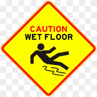 Wet-floor - Road Signs For Bicycles Clipart