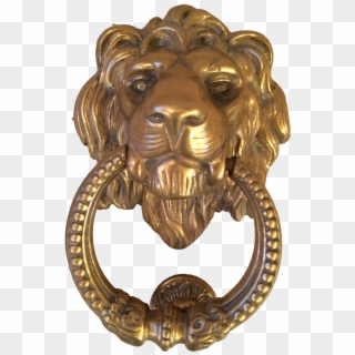 Cast Brass Large Lion Door Knocker On Chairish - Timothy Stone Watches Clipart