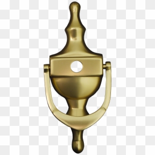 The Victorian Urn Anodised Gold Door Knocker Has Been - Brass Clipart