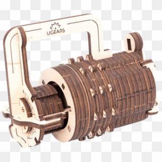 Combination Lock Construction Kit - Механический Конструктор Из Дерева Clipart