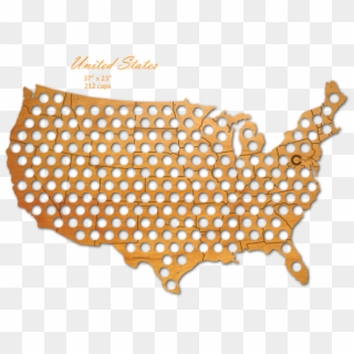 Beer Cap Maps Are Awesome - United States Beer Cap Map Clipart