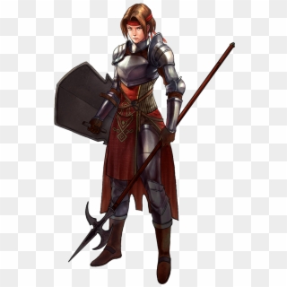 Concept Character - Female Warrior Spear Png Clipart