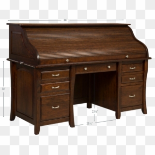Roll Top Desk Png Photo - Wood Roll Top Desk Clipart