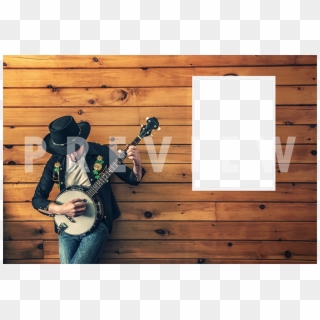 New Music Wall Poster, Man Playing Guitar In The B - Country Song Clipart