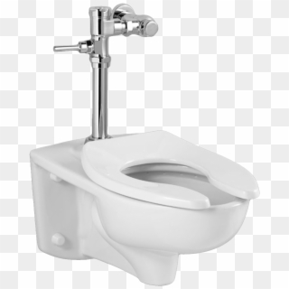 Toilet Valve Bowl Urinal Standard American Flush Clipart - Direct Flush Valve Toilet - Png Download