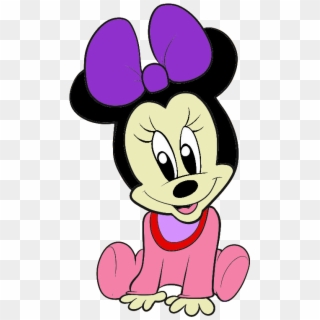 Baby Minnie Mouse Clip Art Png - Draw Baby Minnie Mouse Transparent Png