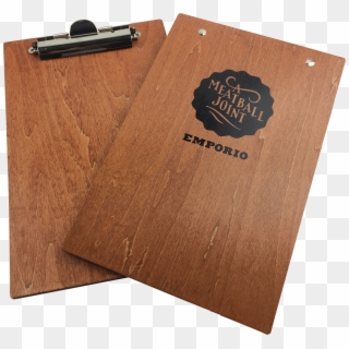 Wood Clipboards W/ Silkscreen Logo - Plywood - Png Download
