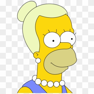 Homer As A Woman Clipart