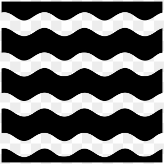 Bright And Modern Waves Clipart Black White Tileable - Tileable Wave - Png Download