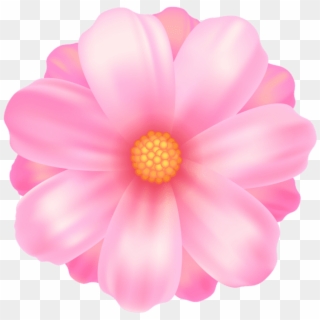 Flower Transparent Png - Flor Color Rosa Dibujo Clipart (#371547) - PikPng