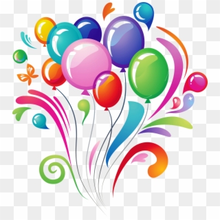 Clipart Transparent Stock Transparent Birthday Balloons - Birthday Png
