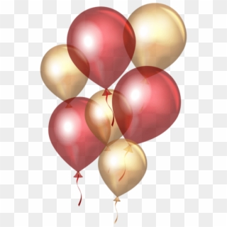 Free Png Transparent Red Gold Balloons Png Png Images - Balloon Transparent Background Golden Clipart