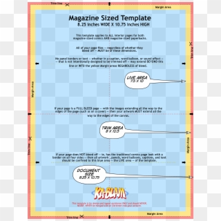 Magazine-sized Page Template - Comic Page Size Clipart