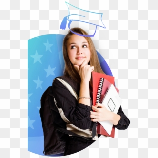 Studying In Malaysia - College Girl In Png Clipart