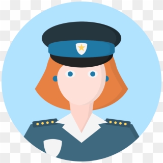 Creative Tail People Police Women - Police Woman Icon Clipart