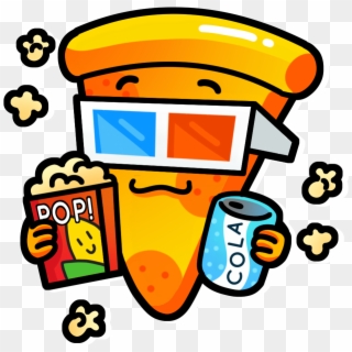 Pizza And Movie Night Clipart
