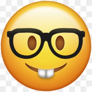 Download Nerd Emoji Icon - Transparent Background Emoji Clipart - Png Download