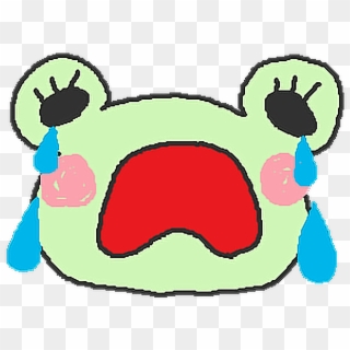 Frog Cute Kawaii Sad Crying Tears Png Sad Stickers Clipart
