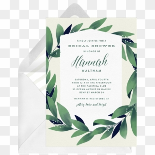 Lush Greenery Invitations Greenvelope Com Invitation - Jasmine Clipart