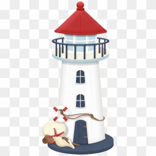 Lighthouse Clipart Transparent Background - Nautical Lighthouse Clipart - Png Download