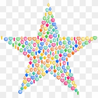 This Free Icons Png Design Of Colorful Gems Star Clipart
