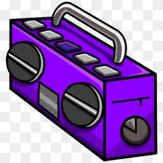 Graphic Free Download Boom Box Club Penguin Wiki Fandom - Purple Boombox Clipart