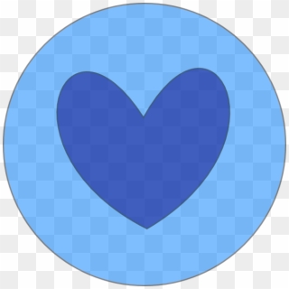 Heart In Circle Blue Svg Clip Arts 600 X 600 Px - Png Download