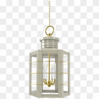 Nantucket Lantern With Brass - Ceiling Fixture Clipart