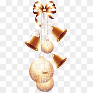 Christmas Gift Decoration Png Element - Cloches Et Boules Noel Png Clipart