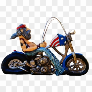 Biker, Bike, Tattooed, America, Cool, Casual, Funny - Motorcycle Clipart