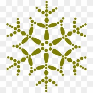 Gold Snowflakes Transparent & Png Clipart Free Download - Green And Gold Snowflake Clipart