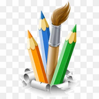 Crayons De Couleurs,articles D Ecole School Clipart, - Print Media Design - Png Download